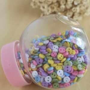 50 micro botões resinados mix color 4mm