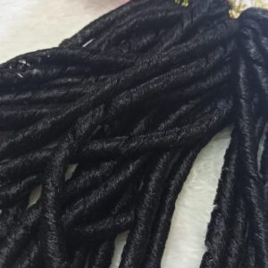 Cabelo sintético para boneca cor preto