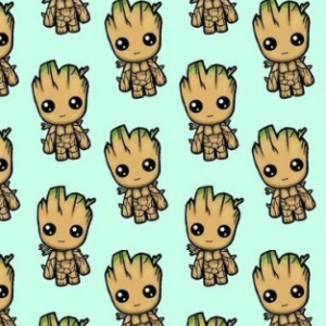 Tecido oxford estampado Groot