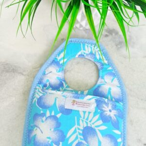 Lixeirinha para carro floral azul