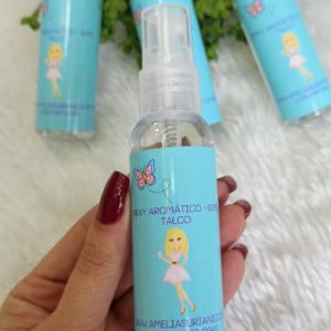 Água perfumada para tecido 60ml aroma Talco