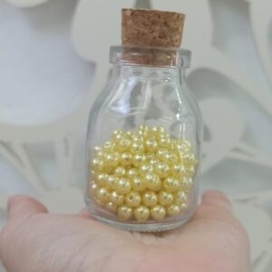 Pérola amarelo cintilante – 5mm – 10 gramas