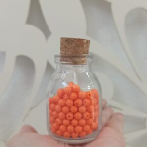 Pérola laranjada – 5mm – 10 gramas