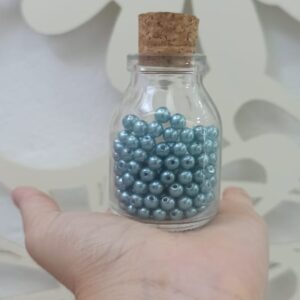 Pérola azul cintilante – 5mm – 10 gramas