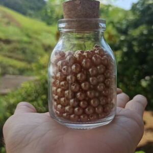 Pérola cor ocre – 5mm – 10 gramas