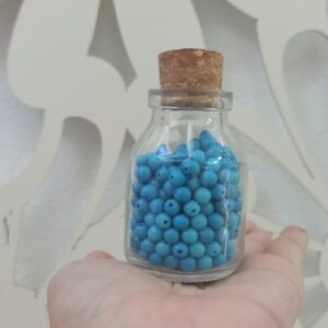 Pérola azul celeste – 5mm – 10 gramas