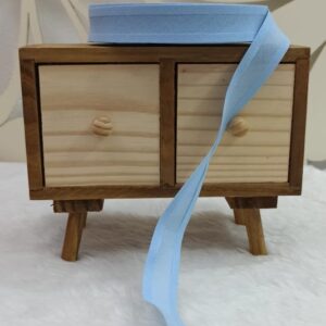 Viés 100% algodão 20mm – cor azul bebê