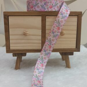 Fita 100% poliéster 23mm - Floral 01