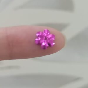 Lantejoula formato flor pink 9mm pct 2gr