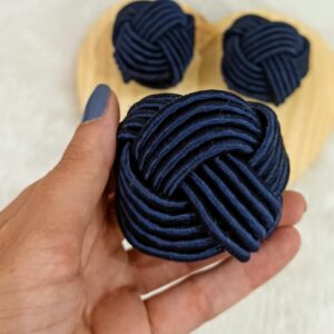 Porta guardanapo trançado - marinho