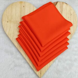 Guardanapo em tecido oxford – Laranjado