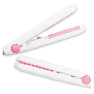 Mini chapinha portátil bivolt - Branca e rosa