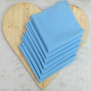 Guardanapo em tecido oxford – azul claro