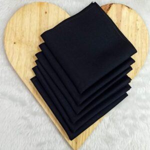 Guardanapo em tecido oxford – preto