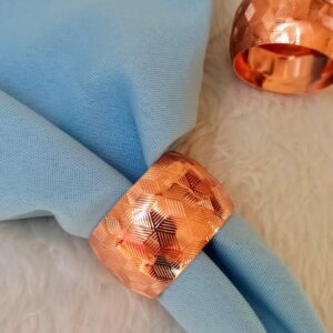 Porta guardanapo metal rose gold