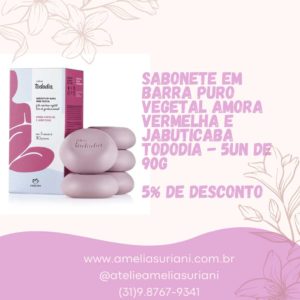 Natura – Sabonete em barra Amora Vermelha e Jabuticaba