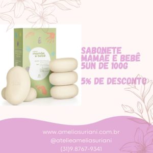 Natura - Sabonete Mamãe e Bebê - 5 un de 100 g cada