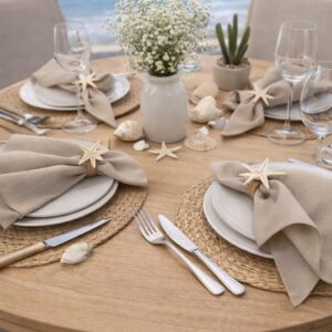 Porta Guardanapo - Estrela do mar - Kit com 4 unds