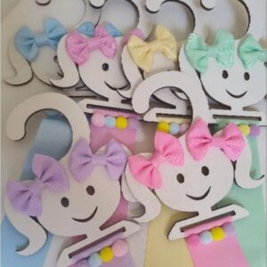 Organizador de laço infantil MDF 12cm x 13xm
