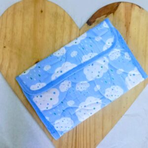 Porta cartão de vacina - Chuva de amor azul